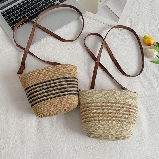 Vintage Style Luxury Quality Women's Handbag Cross Body Lady's Straw Weaved Messenger Bag Shoulder Bag Vintage Style Luxury Quality Women's Handbag Cross Body Lady's Straw Weaved Messenger Bag Shoulder Bag