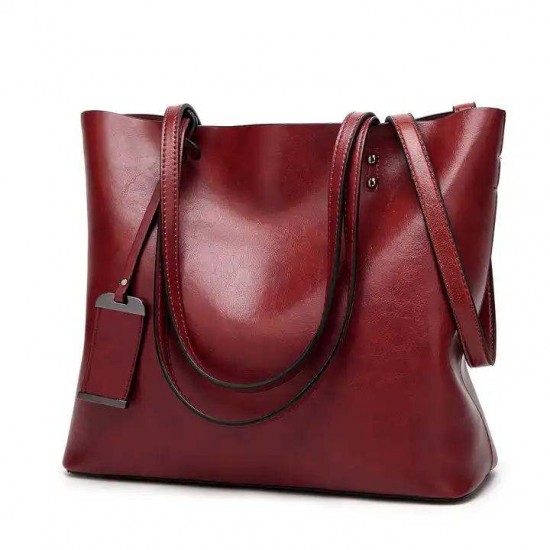 women's bag Fashionable Oil Leather Fashionable Arabian Style Women's Shoulder Bag Large Capacity women's bag Fashionable Oil Leather Fashionable Arabian Style Women's Shoulder Bag Large Capacity